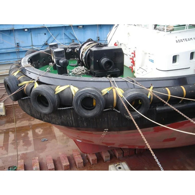 असाधारण घनत्व 2.3-3.9 g/cm3 के साथ पानी के जहाजों की सुरक्षा के लिए टगबोट फेंडर कठोरता 70-85A