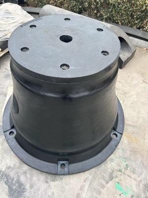 उच्च प्रभाव प्रतिरोध के लिए ISO9001 अनुकूलित लोगो ब्लैक कोन रबर फेंडर