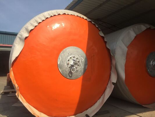 24 महीने की अवधि फोम से भरे हुए फेंडर D3.0m X L5.0m विक्षेपण 60 प्रतिशत टिकाऊ समुद्री डॉक सुरक्षा समाधान