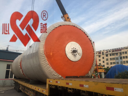 24 महीने की अवधि फोम से भरे हुए फेंडर D3.0m X L5.0m विक्षेपण 60 प्रतिशत टिकाऊ समुद्री डॉक सुरक्षा समाधान