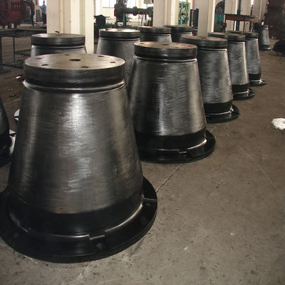 उच्च प्रभाव प्रतिरोध के लिए ISO9001 अनुकूलित लोगो ब्लैक कोन रबर फेंडर